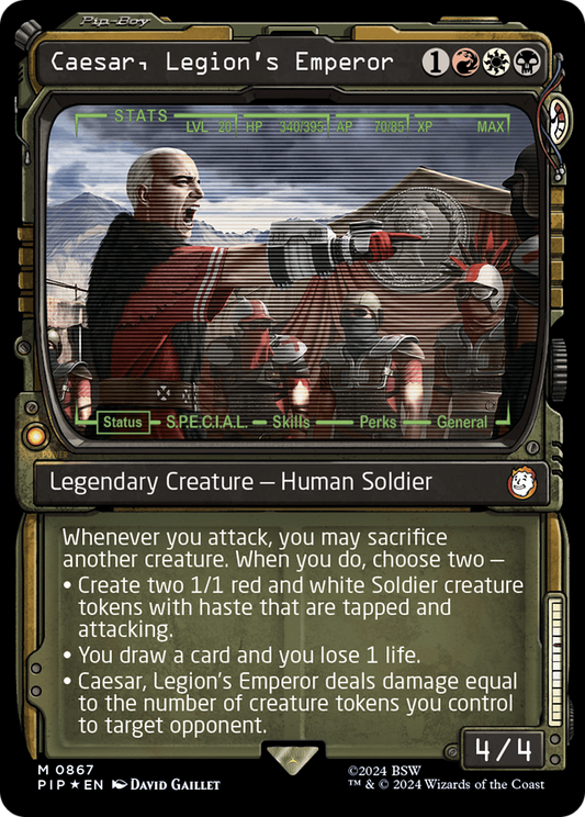 Caesar, Legion's Emperor (0867) (Showcase) - Surge Foil