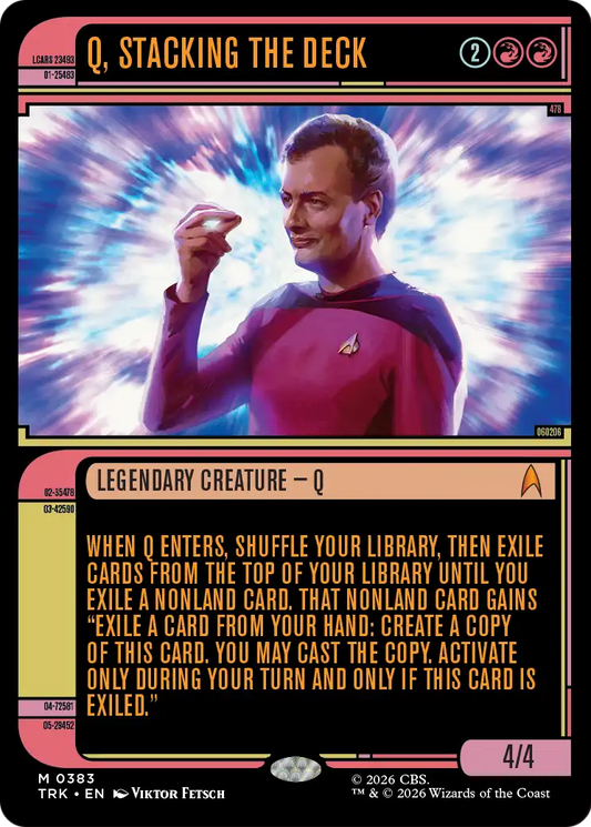 Q, Stacking the Deck (0383) (Showcase) (TRK)