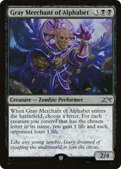 Gray Merchant of Alphabet (361) - Galaxy Foil