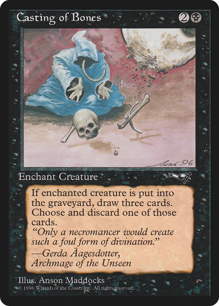 Casting of Bones (Hooded Figure)