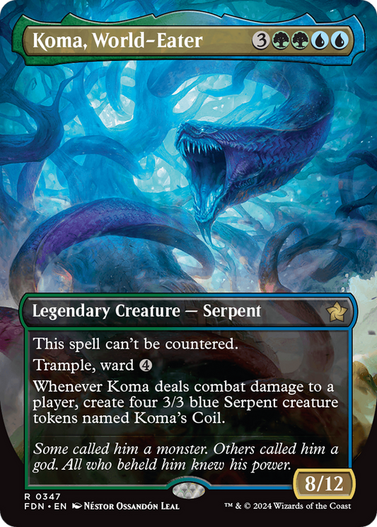 Koma, World-Eater (0347) (Borderless) - Foil