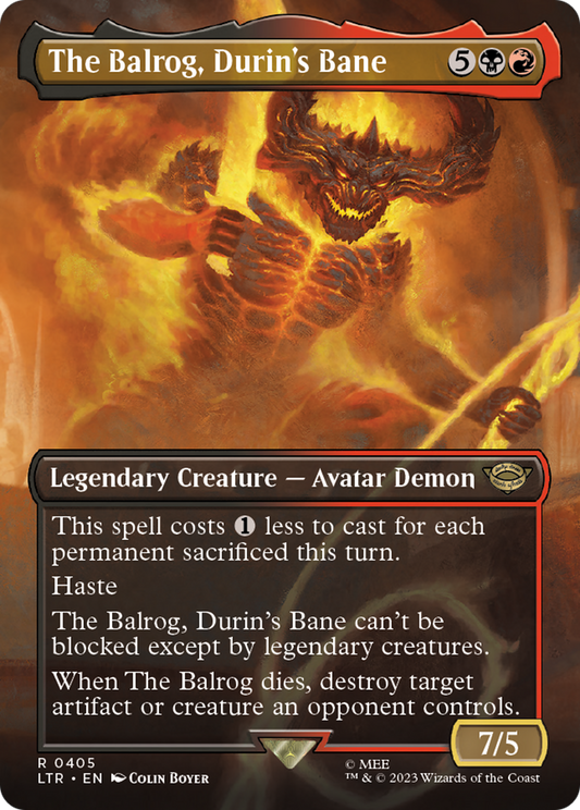 The Balrog, Durin's Bane (0405) (Borderless)