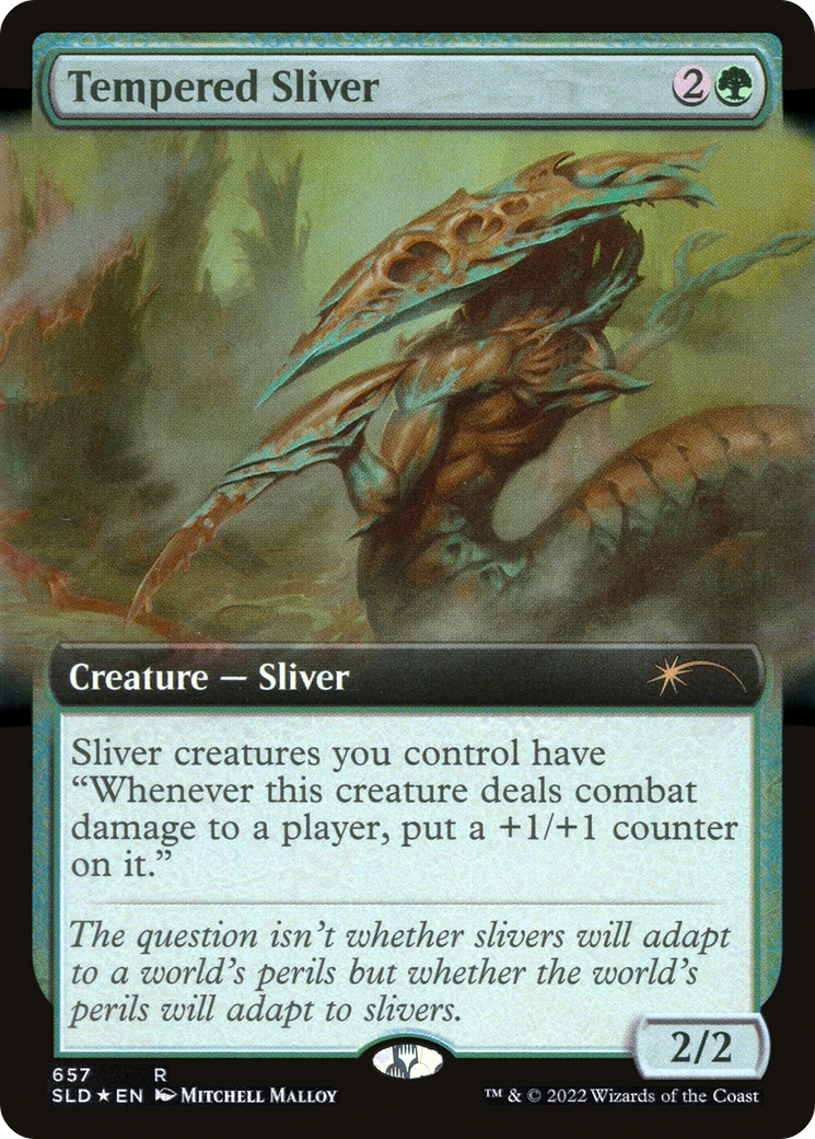 Tempered Sliver (657) (Extended Art) - Foil