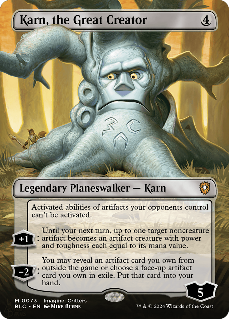 Karn, the Great Creator (0073) (Borderless) (Showcase) - Foil