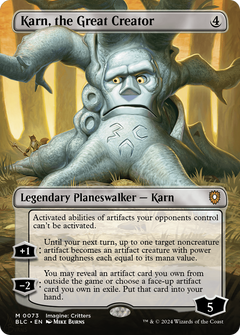 Karn, the Great Creator (0073) (Borderless) (Showcase)
