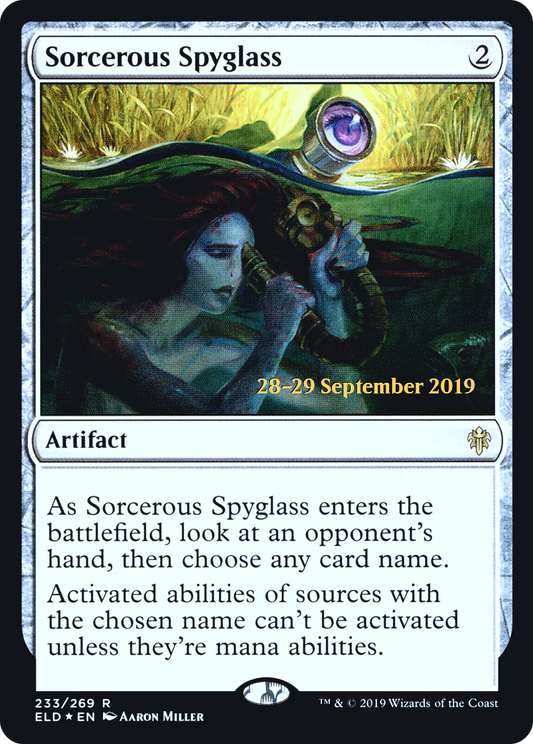 Sorcerous Spyglass (233) (Prerelease) - Foil