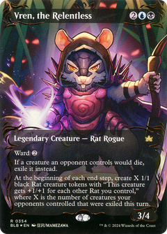 Vren, the Relentless (0354) (Borderless) (Showcase) - Raised Foil