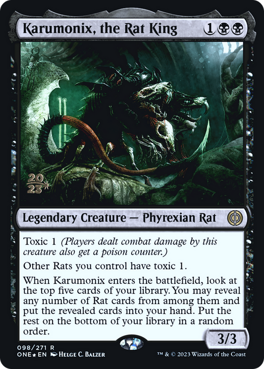 Karumonix, the Rat King (098) (Prerelease) - Foil