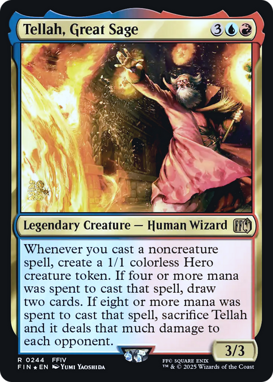 Tellah, Great Sage (0244) (Prerelease) - Foil