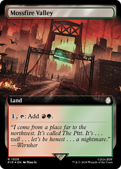 Mossfire Valley (1029) (Extended Art) - Surge Foil