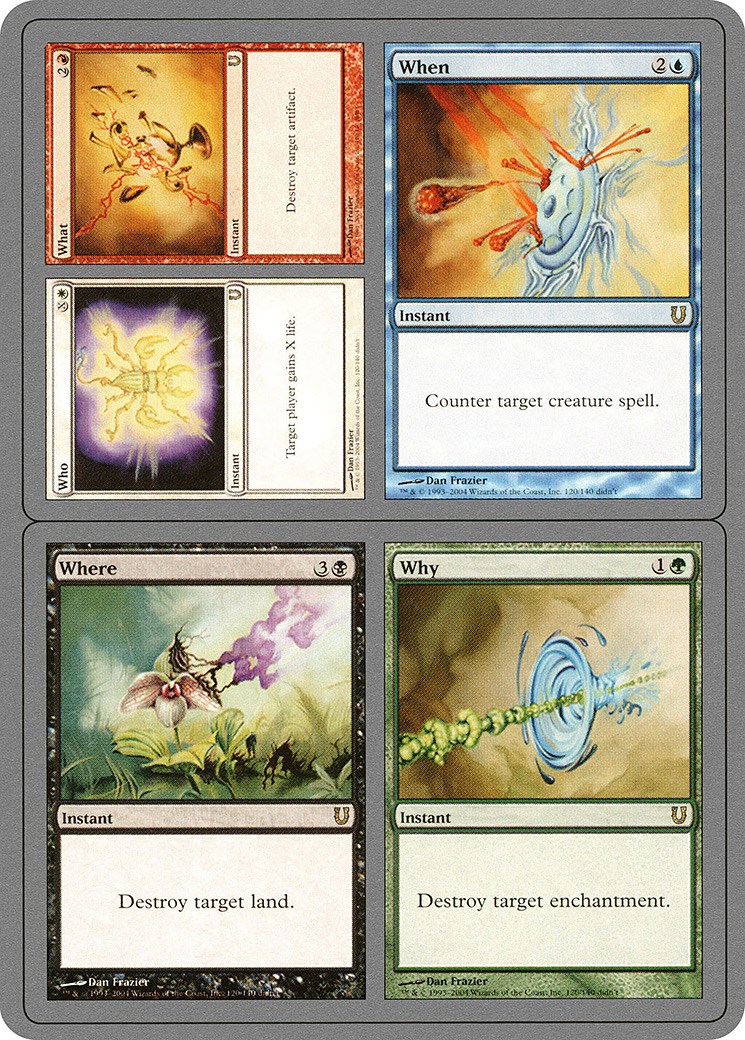 Who // What // When // Where // Why - Foil