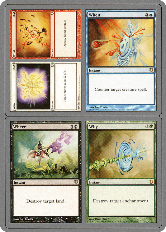 Who // What // When // Where // Why - Foil