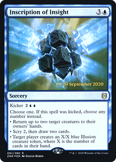 Inscription of Insight (061) (Prerelease) - Foil