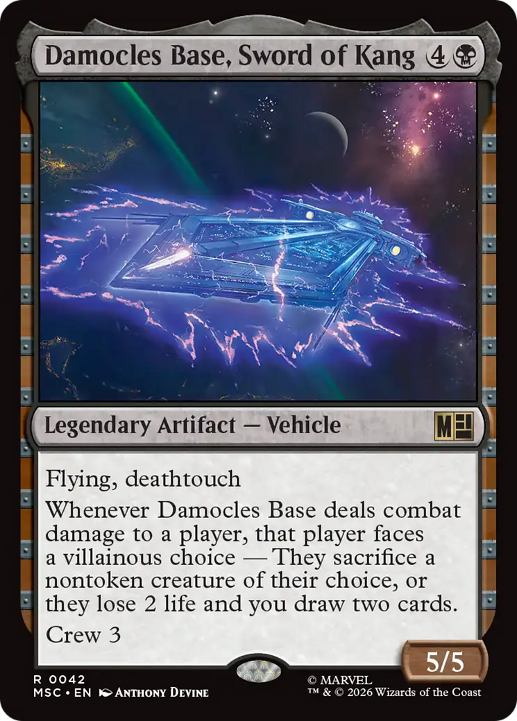 Damocles Base, Sword of Kang (MSC) - Surge Foil