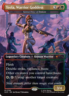 Teela, Warrior Goddess [Samut, Voice of Dissent] (2788) (Borderless) (SLD)