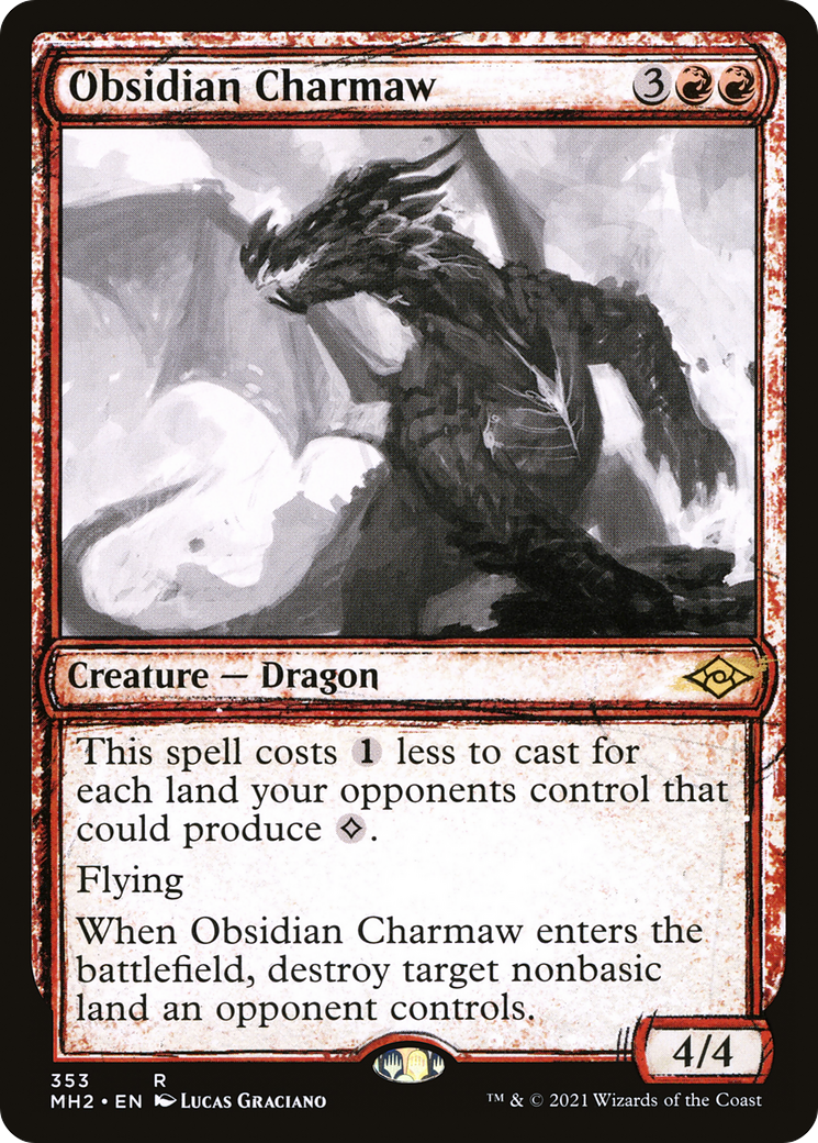 Obsidian Charmaw (353) (Showcase) - Foil