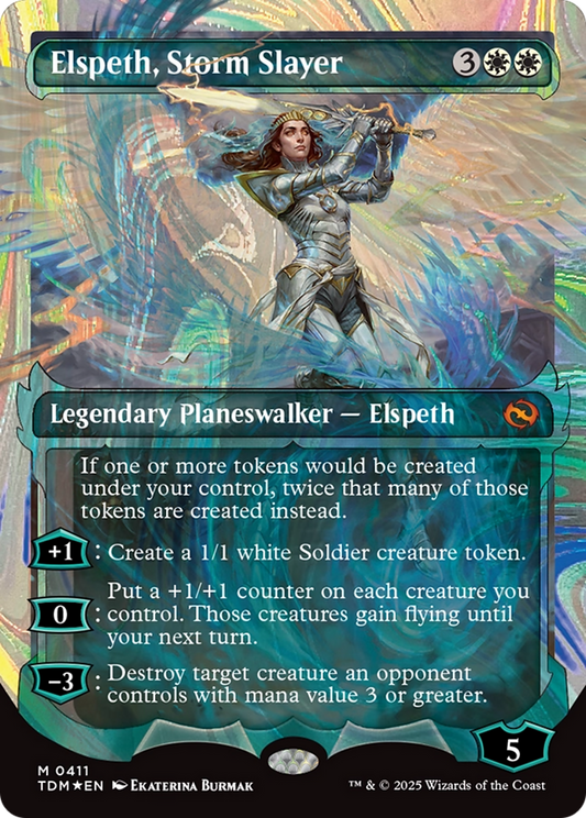Elspeth, Storm Slayer (0411) (Showcase) - Halo Foil