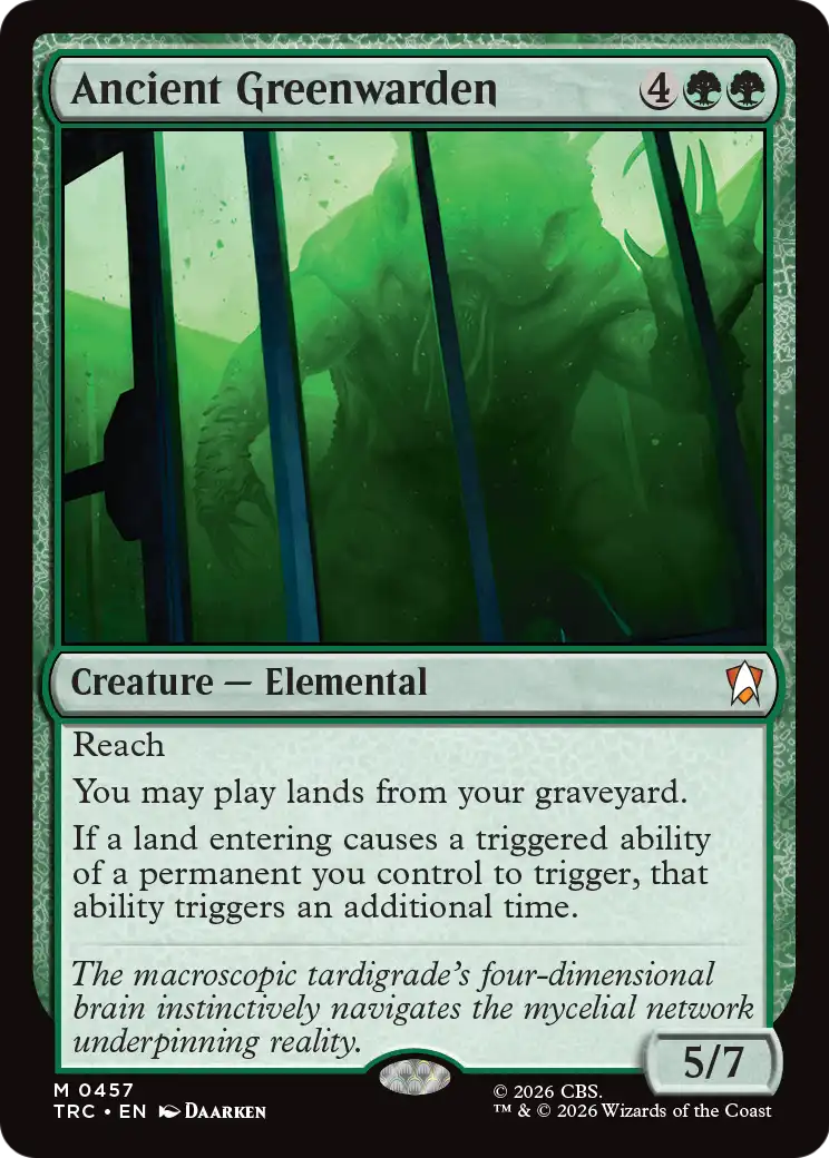 Ancient Greenwarden (TRC) - Surge Foil