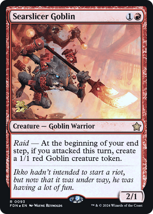 Searslicer Goblin (0093) (Prerelease) - Foil