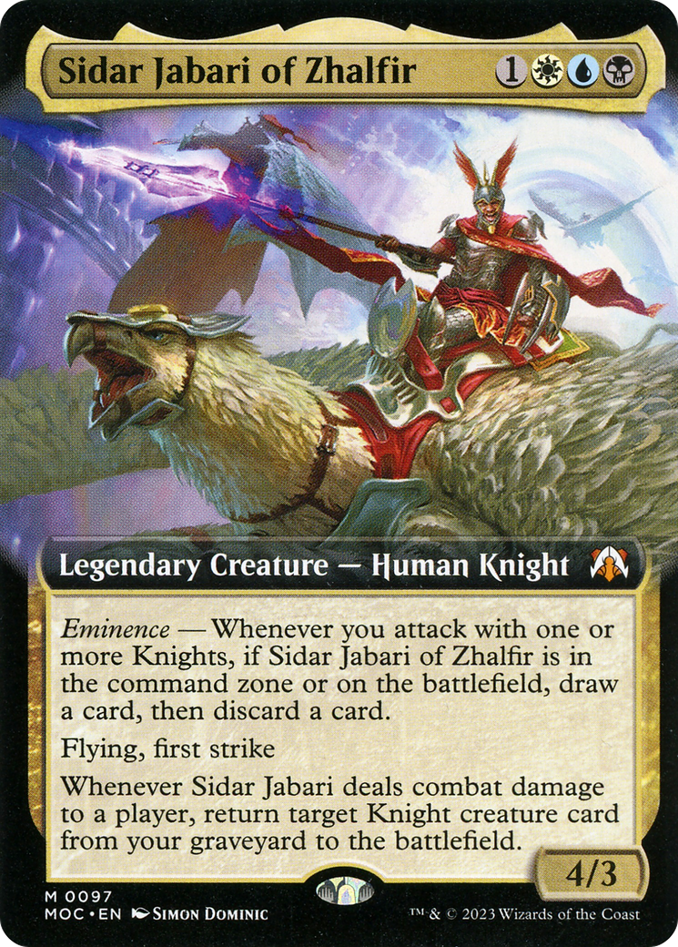 Sidar Jabari of Zhalfir (0097) (Extended Art)