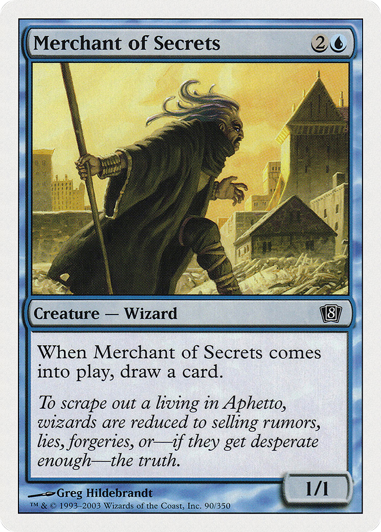 Merchant of Secrets (8th Edition) (Oversized) (Box Topper Promo) (O8TH)