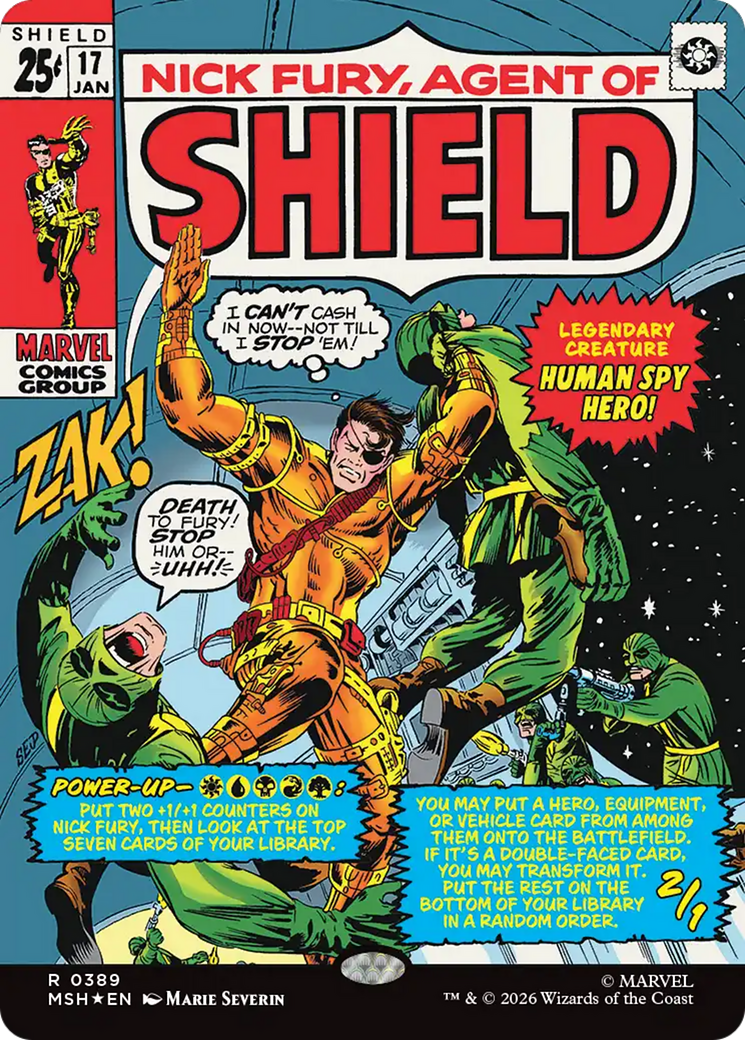 Nick Fury, Agent of S.H.I.E.L.D. (0389) (Borderless) (MSH) - Foil