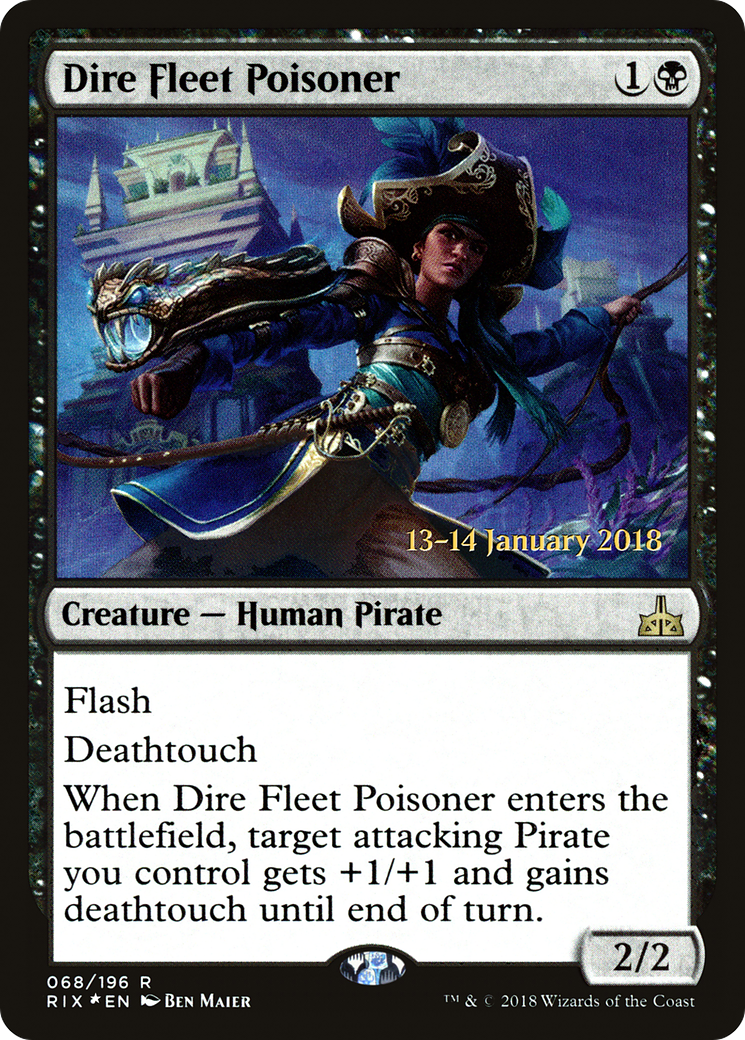 Dire Fleet Poisoner (068) (Prerelease) - Foil