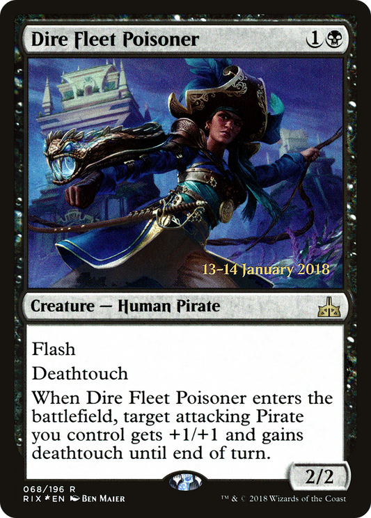 Dire Fleet Poisoner (068) (Prerelease) - Foil
