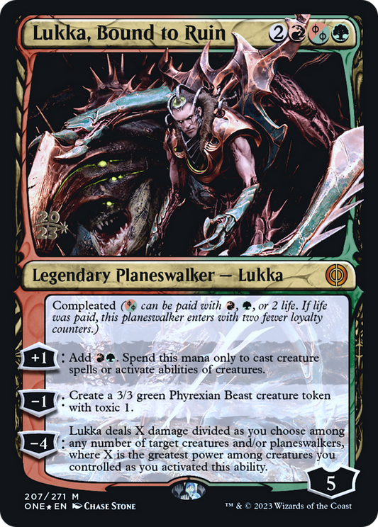 Lukka, Bound to Ruin (207) (Prerelease) - Foil