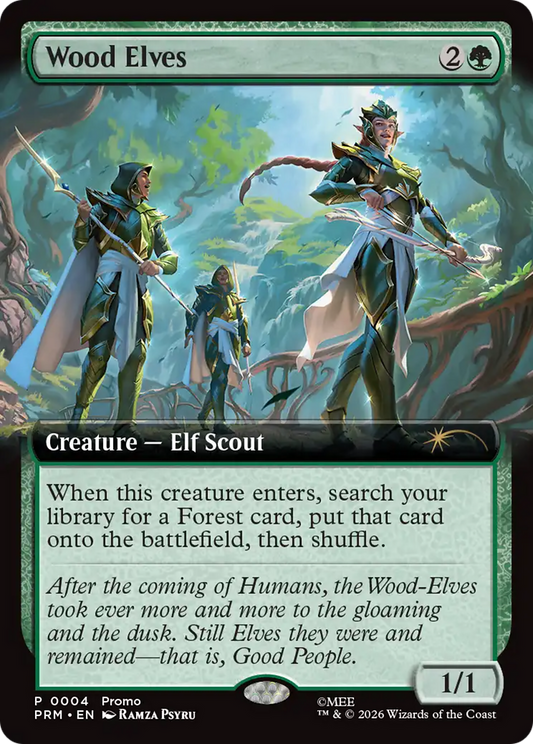 Wood Elves (0004) (Extended Art) (Promo) (PW26) - Foil