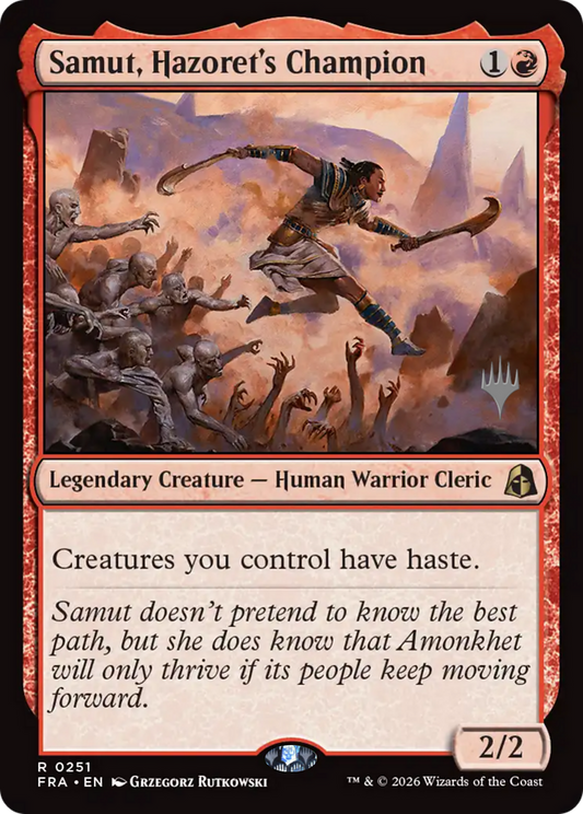 Samut, Hazoret's Champion (0251) (Promo Pack) (PFRA) - Foil