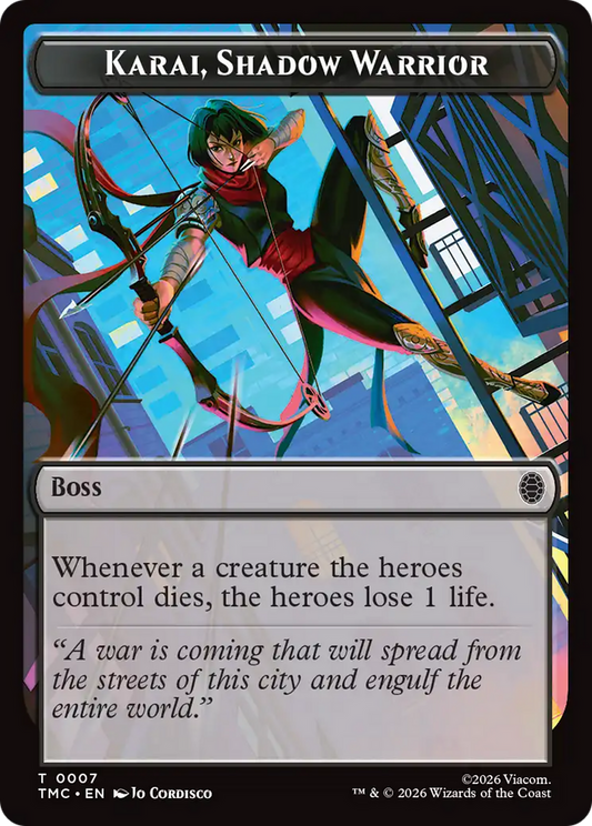 Karai, Shadow Warrior Token (0007) (TTMC)