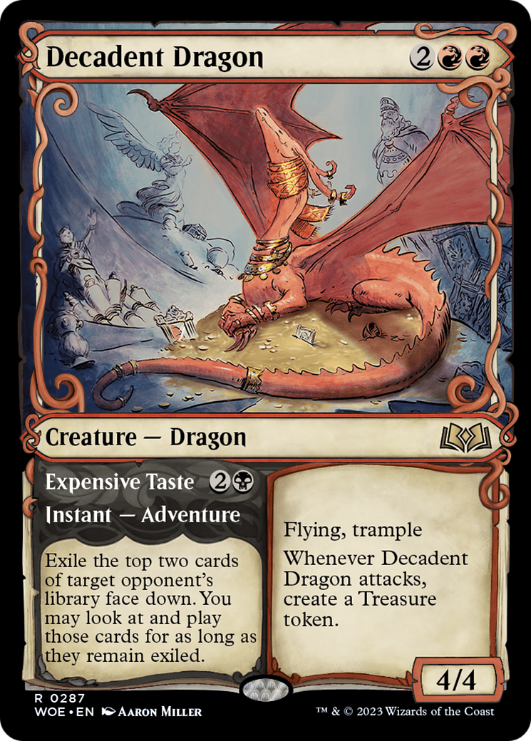 Decadent Dragon // Expensive Taste (0287) (Showcase) - Foil