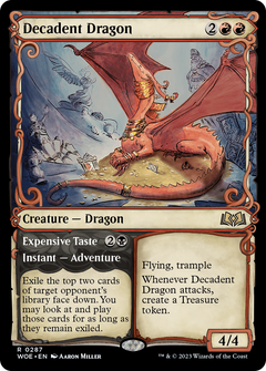Decadent Dragon // Expensive Taste (0287) (Showcase) - Foil