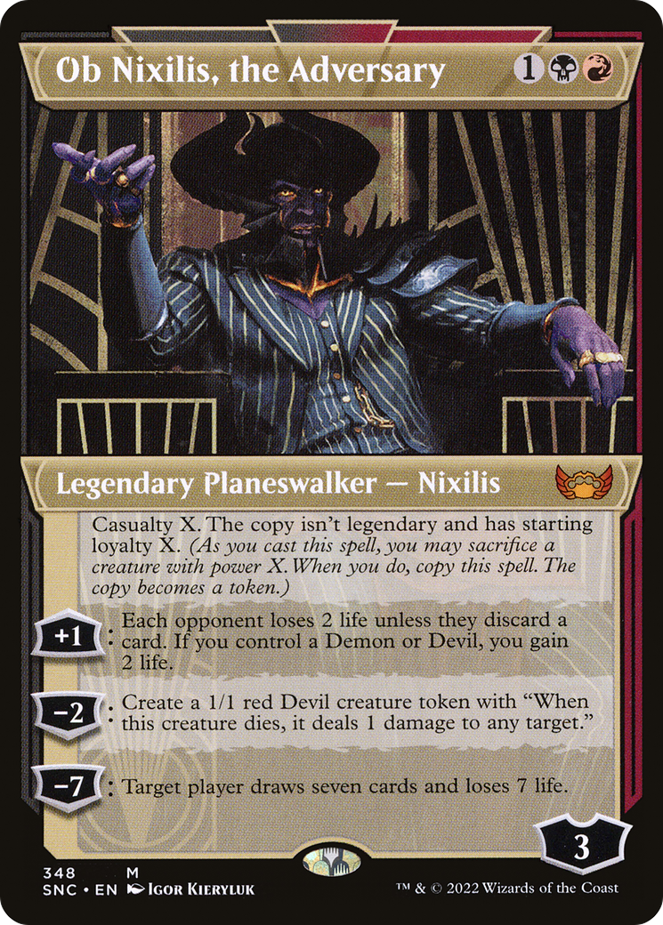 Ob Nixilis, the Adversary (348) (Showcase) - Foil