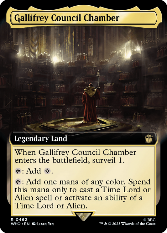 Gallifrey Council Chamber (0462) (Extended Art) - Foil