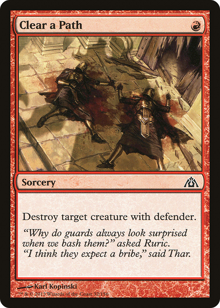Clear a Path - Foil