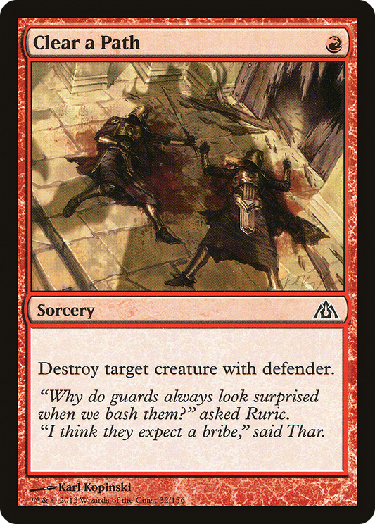 Clear a Path - Foil