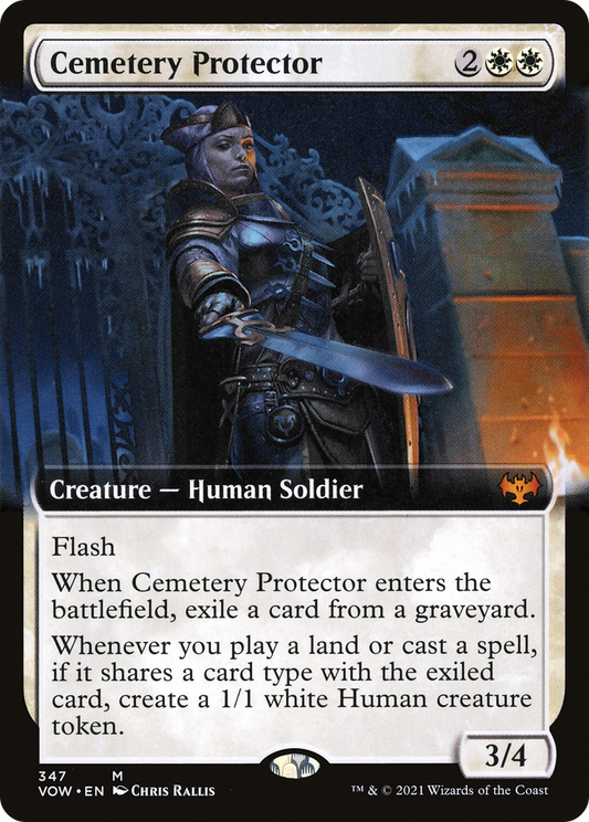 Cemetery Protector (347) (Extended Art) - Foil