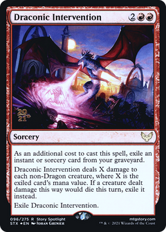 Draconic Intervention (096) (Prerelease) - Foil