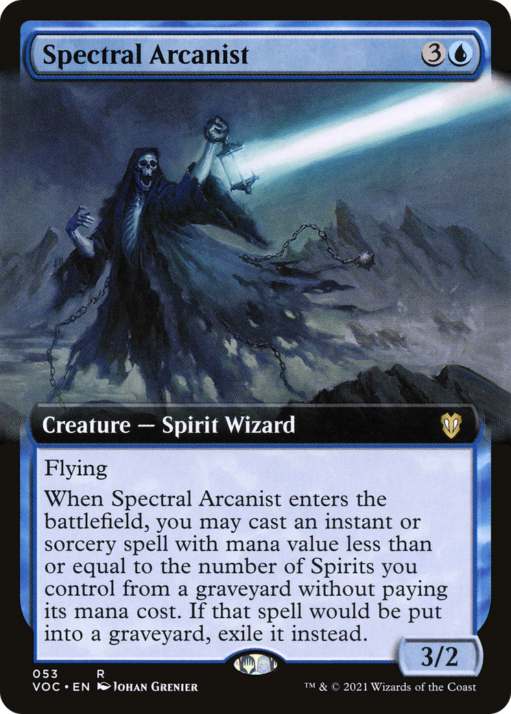 Spectral Arcanist (053) (Extended Art)