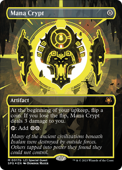 Mana Crypt (0017b) (Borderless) - Neon Ink