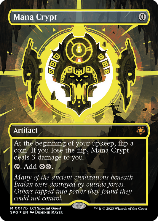 Mana Crypt (0017b) (Borderless) - Neon Ink