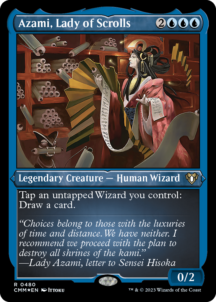 Azami, Lady of Scrolls (0480) - Foil Etched