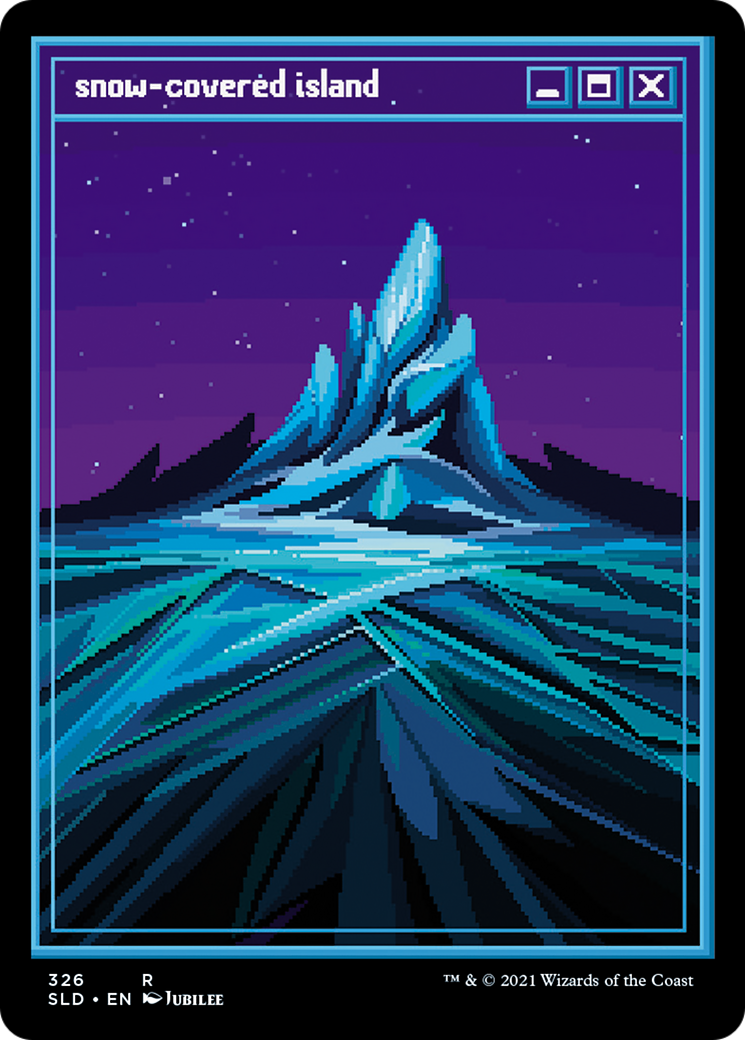 Snow-Covered Island (326) (Showcase) - Foil Etched