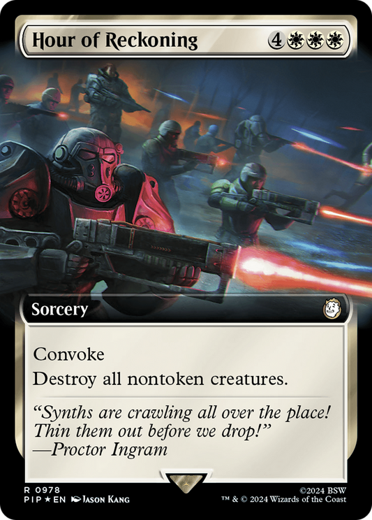 Hour of Reckoning (0978) (Extended Art) - Surge Foil