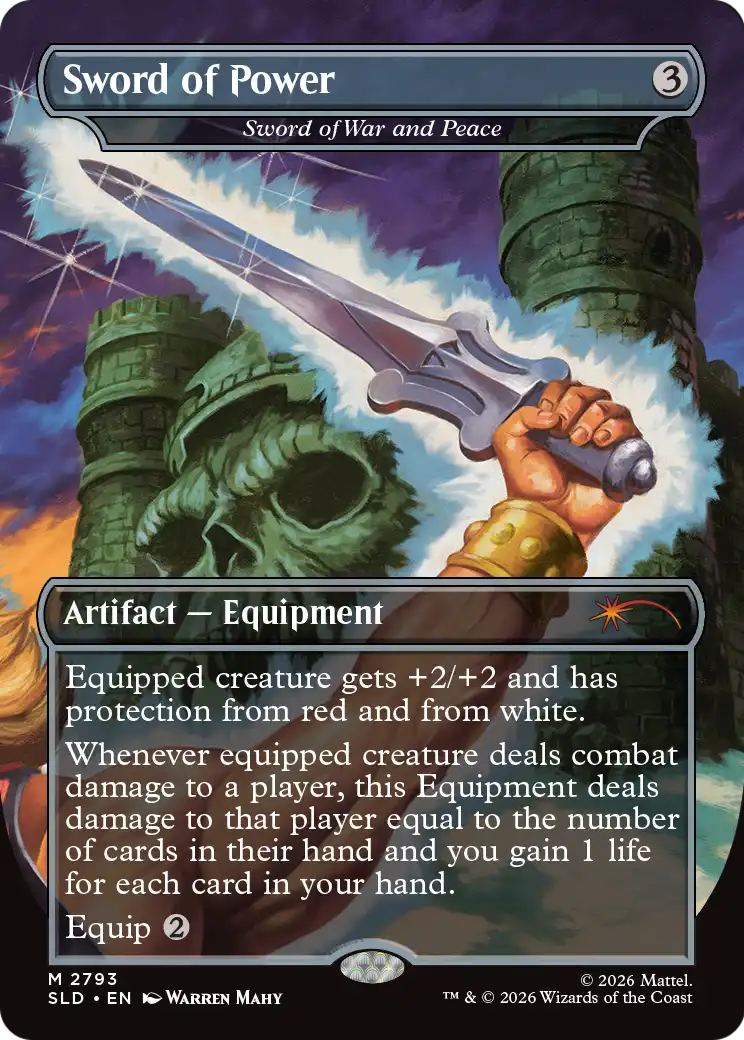 Sword of Power [Sword of War and Peace] (2793) (Borderless) (SLD) - Foil