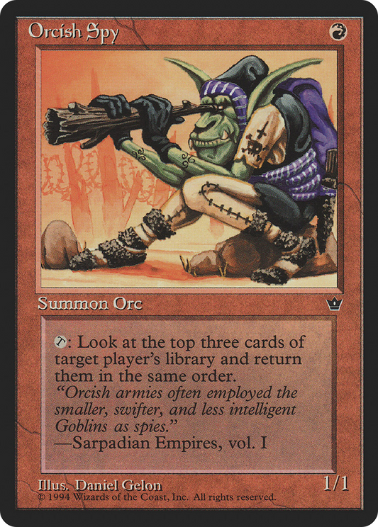 Orcish Spy (Illus. Daniel Gelon)