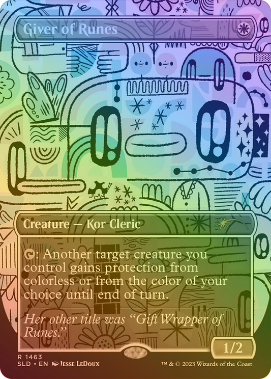 Giver of Runes (1463) (Borderless) - Rainbow Foil