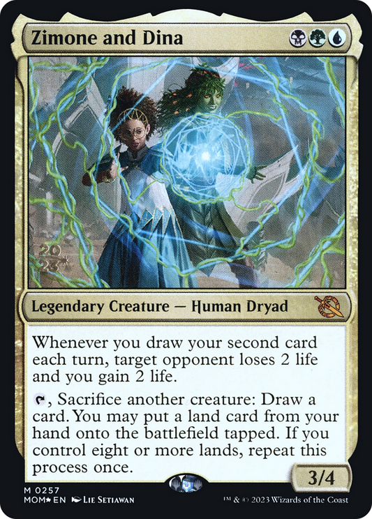 Zimone and Dina (0257) (Prerelease) - Foil